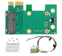 lvifloae Adaptateur de Carte réseau PCI E, convertisseur PCI Express vers Mini PCI Express, Adaptateur de Carte réseau PCB Portable léger avec antenne pour Ordinateur de Bureau,