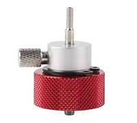 lvifloae Adaptateur de Recharge, Adaptateur Airsoft 7/16-20UNF, Adaptateur de Charge de gaz pour cuisinière à gaz de Type Fendu, connecteur de Cylindre en métal Rouge