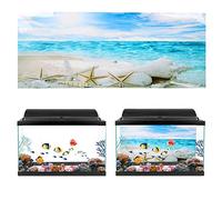 lvifloae Affiche de Fond décorative en PVC, peintures d'étoiles de mer, Autocollant de Paysage pour Aquarium, Papier de décoration d'arrière-Plan pour Aquarium, 61x41cm (61 * 41cm)