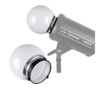 lvifloae Balle de Softball de Photographie de 15 cm, diffuseur sphérique translucide, Balle de Softball translucide, Monture Bowens Standard, Prend en Charge Une Distribution