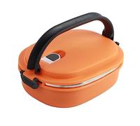 lvifloae Boîte à lunch thermique en acier inoxydable à couche unique avec conteneur isolé de qualité alimentaire pour repas froids chauds étanche poignée de transport facile idéal pour les
