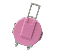 lvifloae Boîte de Rangement de Jouets pour Enfants Mini boîte de Rangement cosmétique en Forme de Valise multifonctionnelle en Forme de Valise avec Roues, adaptée aux Voyages et à la (Roseate)