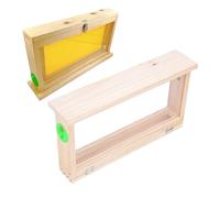 lvifloae Boîte d'élevage d'abeilles Ruche d'observation en acrylique transparent double face avec ventilation pour l'éducation et la démonstration de l'apiculture Construction en
