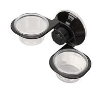 lvifloae Bol d'alimentation en Eau et Nourriture pour Reptiles, Polyvalent, Double Fixe, Bassin d'eau Suspendu pour la Maison, Le Jardin, la Ferme, Bol Simple détachable, Facile à (Dual Bowls)