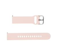 lvifloae Bracelet de montre intelligente en Silicone, 20mm, couleur unique, pour Am azfit GTS 3 GTS 2 Bip S Bip U (Rose)