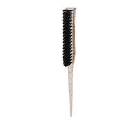 lvifloae Brosse à taquiner en forme de queue de souris dorée, poignée brillante, en nylon souple, pour lisser le cuir chevelu, le massage et l'élimination des mèches rebelles (Gold)