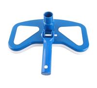 lvifloae Brosse à tête d'aspiration incurvée pour Piscine 12'', Plastique Bleu Blanc, Longueur de Brosse de 29 cm avec poignée, Aspiration Robuste et sûre pour Le Nettoyage du Sol de la