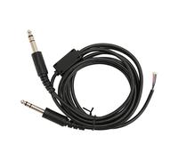 lvifloae Câble de rechange Aviation Câble remplacement GA Double Plug Airline Pilot remplacement Premium PVC Durable avec 3 microphone de 16 pouces 1 4inch pour David Clark