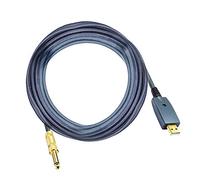 lvifloae Câble USB Accessoires de guitare électrique Adaptateur de câble de connecteur audio de guitare 6,35 mm Interface haute fidélité, sans bruit