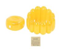 lvifloae Canapés gonflables, Fauteuil Gonflable, siège Gonflable Couleur Bonbon Transparent, canapé Gonflable Portable en PVC pour Salon, Chambre à Coucher, fêtes intérieures et (Jaune)