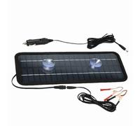 lvifloae Car Solar Charger Car Portable Solar Panel Trickle Charging Kit 18V 20W Solar Charger Panel with 22% High Efficiency, Includes Suction Cups & Straps for Car RV Boat Motorbike