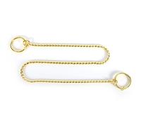 lvifloae Collier étrangleur en Acier Inoxydable pour Chien, chaîne Serpent en métal torsadée, Collier Ras du Cou pour entraînement de Chien de Compagnie, pour entraînement à la (3 mm * 40 cm)