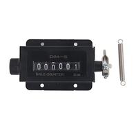 lvifloae Compteur mécanique à 6 Chiffres, Compteur de Traction mécanique réinitialisable D94 S 0, Retour au Compte de Rotation zéro et réinitialisation du Compte de Cycles