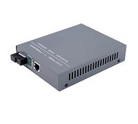 lvifloae Convertisseur fibre Gigabit Ethernet vers monomode, lot de 2 convertisseurs de média port SC 10/100/1000 M adaptatif, transmission 20 kilomètres, alimentation AC 100~250 V