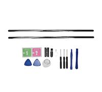 lvifloae Convient à l'ordinateur Portable Studio de 14,4 Pouces Gris en Caoutchouc antidérapant Bande de Pied de Pare-Chocs avec kit d'outils Abrasion et kit de Remplacement de Rayures GRA (Black)