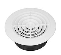 lvifloae Couvercle d'aération rond rotatif en plastique, 4 pouces, couvercle d'aération réglable, couvercle d'échappement d'air de remplacement pour salle de bains, cuisine, (2 PCS)