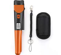 lvifloae Détecteur de métaux portatif de Petite Taille, détecteur de métaux, détecteur de trésors, détecteur de métaux Polyvalent avec écran d'affichage LCD pour localiser l'or, (Orange)