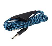 lvifloae Écouteurs de jeu avec remplacement de câble audio, câble de contrôle du volume en ligne, compatible avec les écouteurs Astro, matériau tressé en nylon, interface équipée (Contrôle du volume