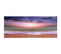 lvifloae Effet de Fond de Poisson d'aquarium 3D adhésif Image de Plage Coucher de Soleil Affiche Double Motif de Coucher de Soleil 3D Autocollant Aquariums d'art de Plage pour Une Belle (91 * 50 cm)