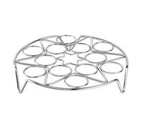 Lvifloae En Acier Inoxydable Oeuf Vapeur Rack Multifonctionnel Pliable Support De Cuisson Haut Pattes Étanchéité À La Vapeur Rack pour Oeufs Boulettes Légumes