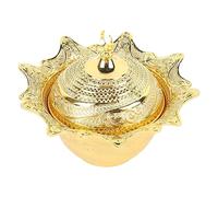 lvifloae European Spiral Metal Fruit Bowl Elegant rétro rétro fort alliage à usage multiple bol décoratif avec couvercle pour les bonbons Snacks Sweets Nuts Home Party Decor (Grand)