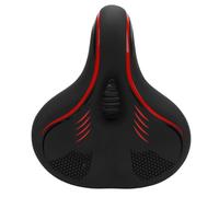 lvifloae Extra Large épaisse Selle de vélo Grand Confort siège de vélo pour Hommes Femmes Coussin de siège à Cyclisme rembourré Lourd avec vélo de Banlieue de Montagne de Montagne (Rouge)