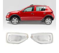lvifloae Feu de position latéral Clignotant Répétiteur de clignotant latéral 261651140r Sans ampoule Convient pour Dacia Sandero Stepway Mk2 Mid Cycle Facelift Pré-modèle