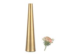 lvifloae Grand Vase de Sol doré de Forme Conique en métal, décoration de Rose, Support de Fleur, Tasse, Salon, étude, Artisanat pour décorations de Table de Mariage, décoration de