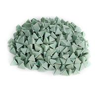 lvifloae Granulés abrasifs Tri-Star Vert, Machine de Polissage par Vibration abrasif de Polissage pour Le Polissage de Bijoux en Os de Coquille de Pierre de Cristal d'agate de Jade