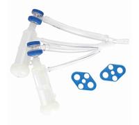 lvifloae Griffe de traite de chèvre Pièces de machine de traite de mouton de chèvre Kit de griffe de traite de remplacement de machine à traite de chèvre Tasse de tétine