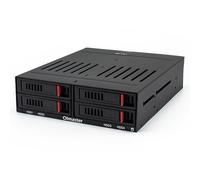 lvifloae HE2006 4SLOT Rack de Disque Dur Interne en Aluminium Alliage PC Convertisseur Adaptateur de Disque Dur Externe Kit d'adaptateur de Disque Dur Quatre 2,5 Pouces SADD SSD