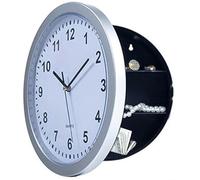 lvifloae Horloge Murale dissimulée, Coffre-Fort Vintage, Grand Espace de Rangement, Compartiment Secret Circulaire, adapté au Stockage d'objets de Valeur (Argent)