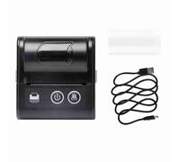 lvifloae Imprimante de réception Thermique Portable Mini Portable 2 Pouces 57 mm Imprimante USB Bluetooth USB sans Fil avec 80 mm à Haute Vitesse 203dpi Comprend 1 Papier Rouleau pour Le (Noir)