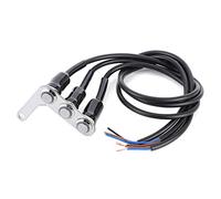 lvifloae Interrupteur de guidon de moto à 3 boutons, commande de montage réglable pour klaxon de phare, clignotant, compatible avec VTT, vélo électrique