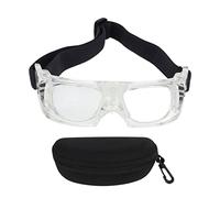 lvifloae Kids Safety Ggggles Sport Goggle Conception régable Courbe Courbe Cadre Impact PC Materifiés Protège Basketball Germes pour la course de basket-ball de basket-ball Randonnée et (Weiß)