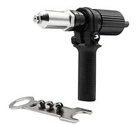 lvifloae Kit d'adaptateur de pistolet à rivets, accessoires de machine à écrous à rivets électriques, accessoires de perceuse de rivetage sans fil, adaptateur de joint, riveteuse,