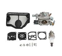 lvifloae Kit de carburateur Pièces de Remplacement du Moteur Kit de carburateur en Alliage en Aluminium avec boîte de Rangement à Bougie d'allumage pour tronçonneuse 36 41 136 137 141 142