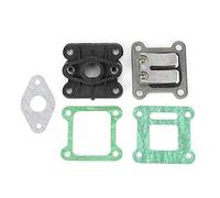 lvifloae Kit de collecteur de valve à clapet de carburateur pour Pocket Bike 47cc 49cc, kit de collecteur de valve à clapet pour mini ATV Dirt Bike, accessoire de carburateur de