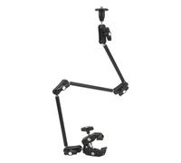 lvifloae Kit de Montage à Pince pour Bras Magique 7,9-31,5 Pouces, Bras Magique articulé à Puissance de Friction réglable à 3 pôles avec Filetage 1/4" et 3/8" pour Reflex numériques, Cage