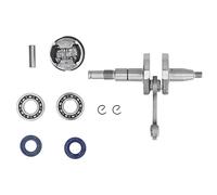 lvifloae Kit de réparation de Vilebrequin et Piston de Vilebrequin pour tronçonneuse 37 mm, 3 pièces, 1130 030 2000, pièces de révision de Moteur de tronçonneuse en Acier à Haute teneur en