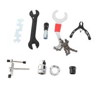 lvifloae Kit d'outils de réparation de vélo Professionnel 7 pièces, Comprenant Un extracteur de Cassette, Un disjoncteur de chaîne, Un extracteur de manivelle, Un Support (Set 9pcs)