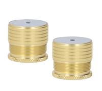 lvifloae Lot de 2 rehausseurs de meubles robustes de 23 à 37 mm, rehausseur de lit réglable de 50 à 500 kg, support de charge en alliage d'aluminium pour canapé-lit, armoire, (Or brillant)