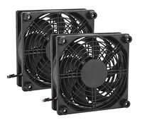 lvifloae Lot de 2 Ventilateurs de boîtier d'ordinateur Silencieux avec contrôleur de Vitesse, Ventilateur de Refroidissement Ultra Silencieux, USB 5 V, pour boîtier de