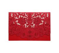 lvifloae Lot de 25 invitations de mariage creuses blanches pour mariage, fête nuptiale, fiançailles, doux 16e anniversaire (10 pièces)