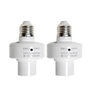 lvifloae Lot de 4 adaptateurs d'ampoule Smart Life Devicesapp Control Smart Home Commande vocale E27 Adaptateur d'ampoule Fonction de minuterie et contrôle de groupe Easy Insta (2 paquets)