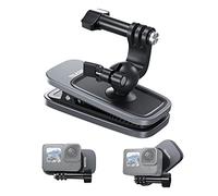 lvifloae MAGNÉTIQUE Brangle de Sac à Dos Clip pivotant de Serrage Universel Clip à 360 ° Clip réglable pour CAM pour Aller 11 10 9 8 Compatible avec Les caméras de Sport