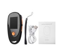 lvifloae Microscope numérique portable Écran couleur IPS 2,0 pouces Loupe portable 500x avec 8 lumières LED USB Compatible avec PC Mac Outil scientifique éducatif pour enfants (Noir)