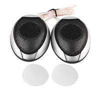 lvifloae Mini Haut-parleurs de Voiture 10W, 2 pièces, 4 Ohm, sensibilité 98dB, Support adhésif adhésif, Plage 5kHz-20kHz, pour Tableau de Bord, Porte, Pont arrière (Argent)
