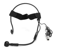 lvifloae Mini Microphone omnidirectionnel XLR 3 Broches Professionnel, Microphone Serre-tête à condensateur avec émetteur de Poche pour mixeur Audio, karaoké, école, Enseignant,