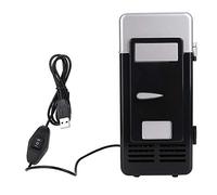lvifloae Mini réfrigérateur Portable USB pour bureau, refroidisseur/réchauffeur de boissons avec effets chauds et froids (Noir)